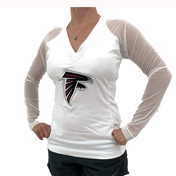 NFL Tops - Atlanta Falcons Official Womens V-Neck Shirt NWT